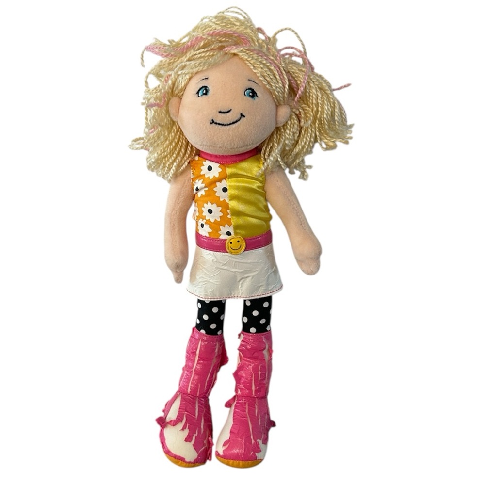 Manhattan toy Groovy Girl Angie blonde hair blue eyes 2007 floral top polka dots